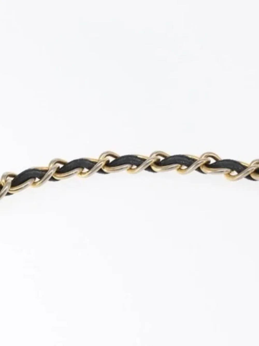 CHANEL Matelasse Chain Shoulder Bag Lamb Skin Black Gold CC Auth BA8251